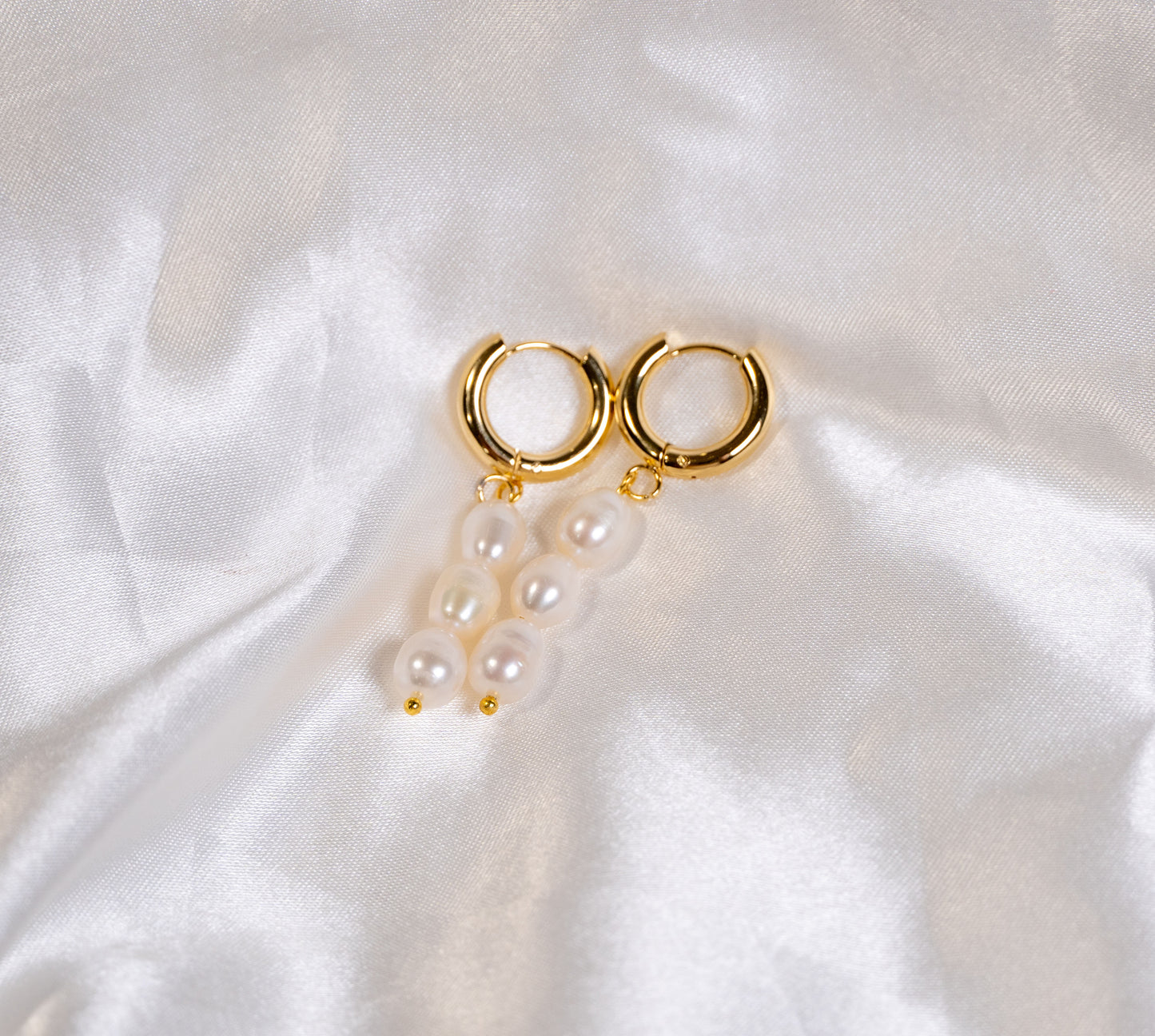 Three Pearls on Hoop