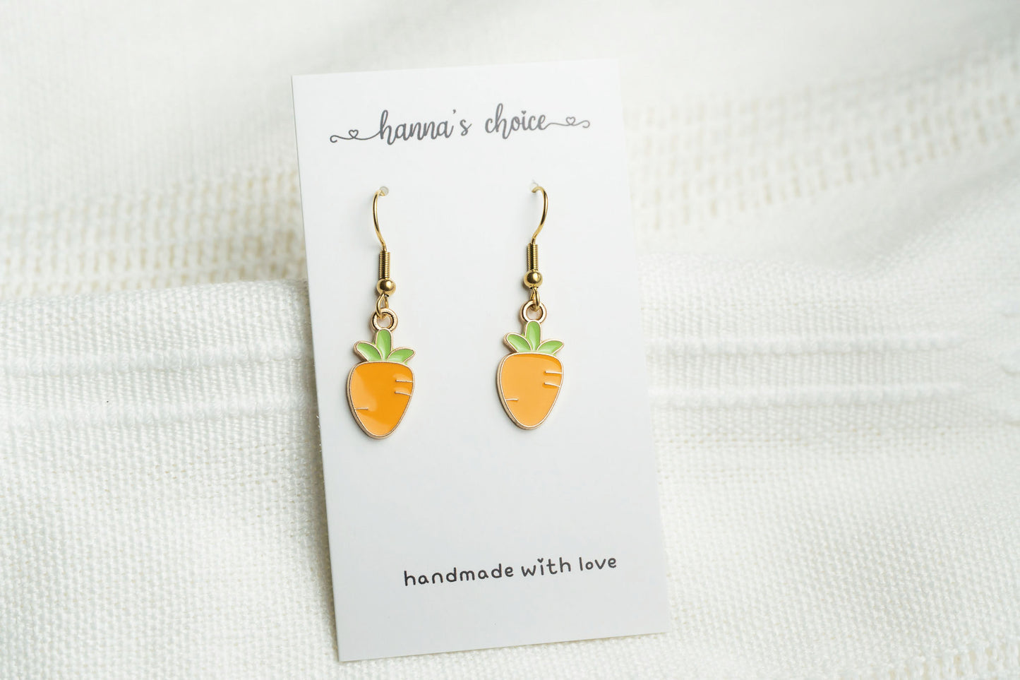 Carrot Charm Earrings