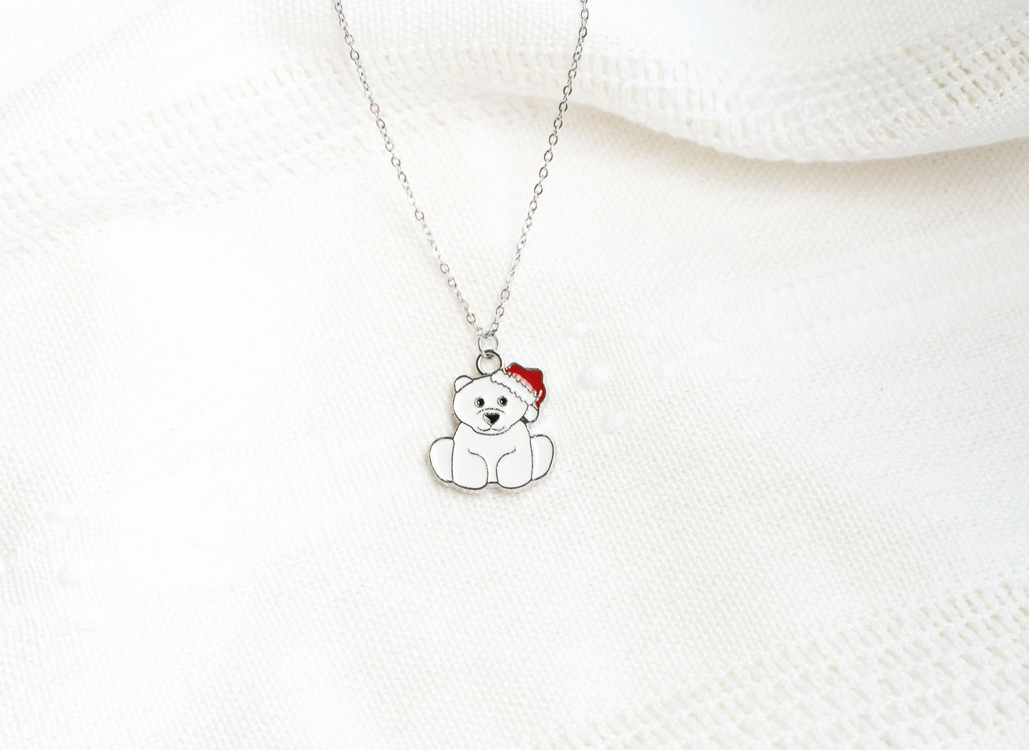 Christmas Polar Bear Necklace