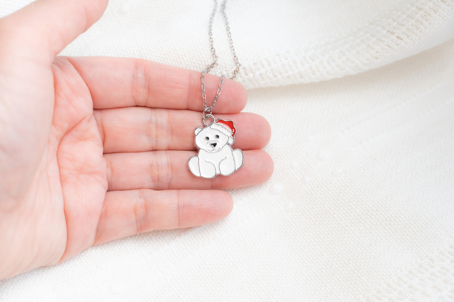 Christmas Polar Bear Necklace