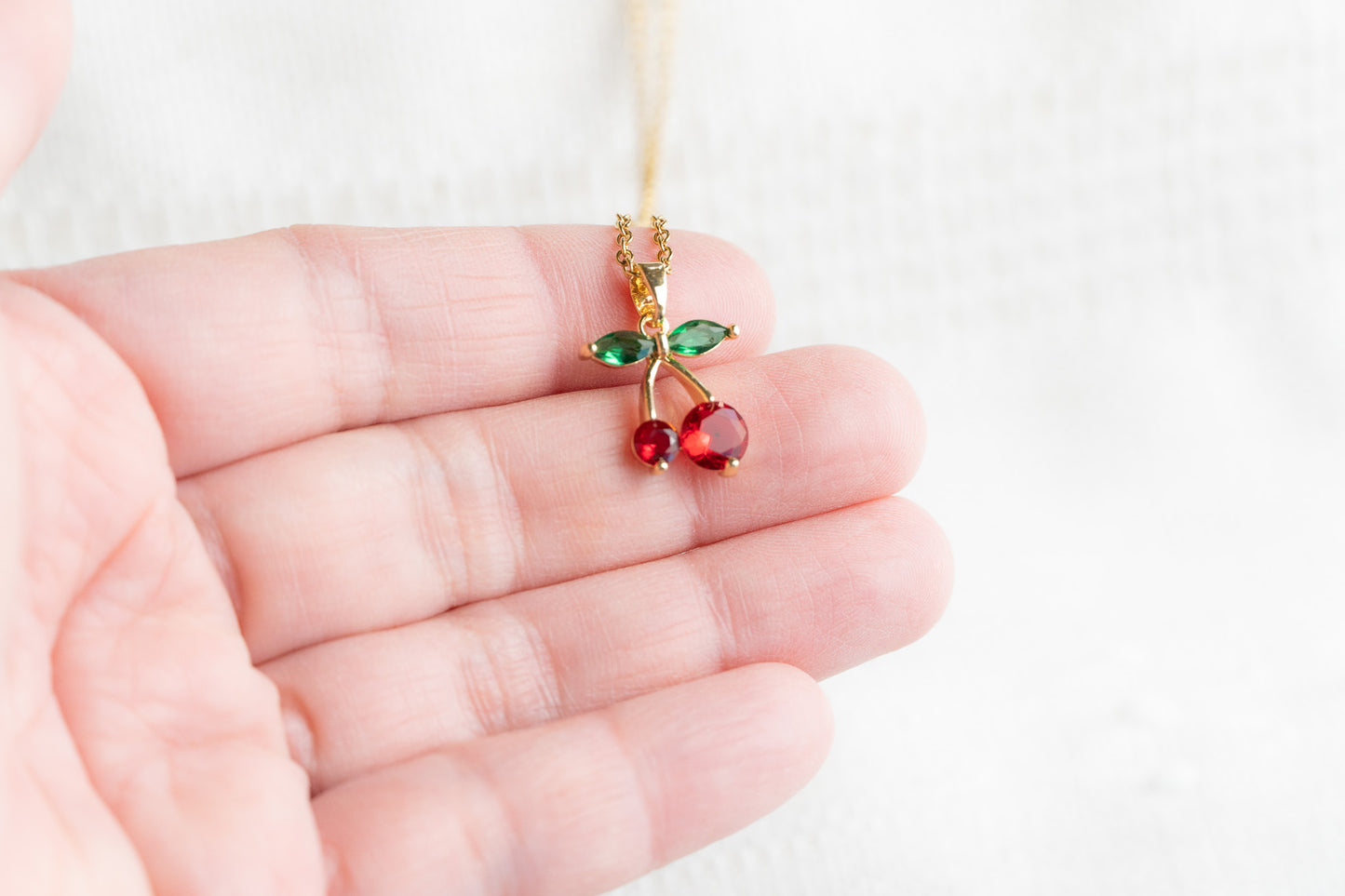 Cherry Pendant Necklace