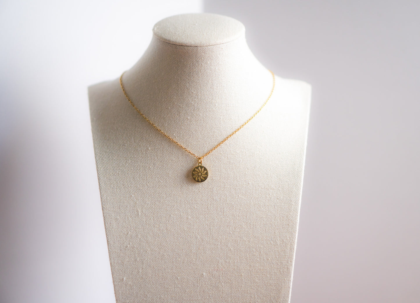 Dainty Gold Sun Necklace