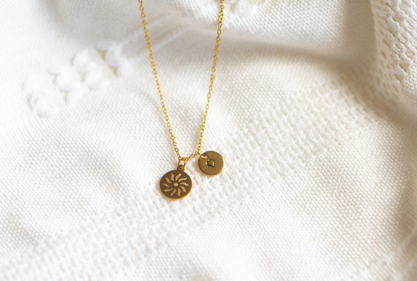 Dainty Gold Sun Necklace