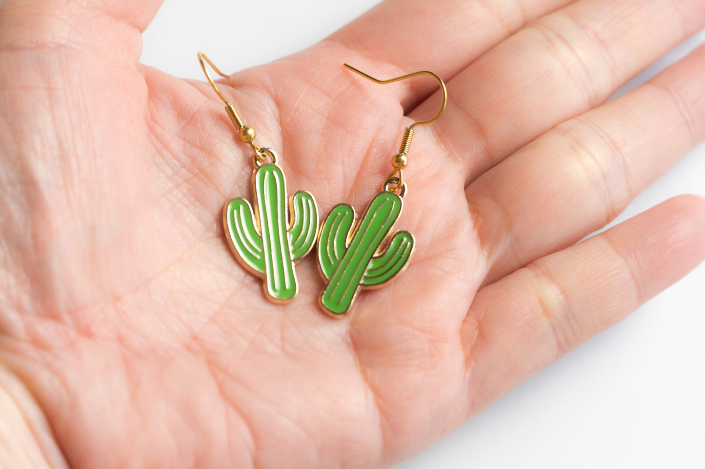 Saguaro cactus earrings