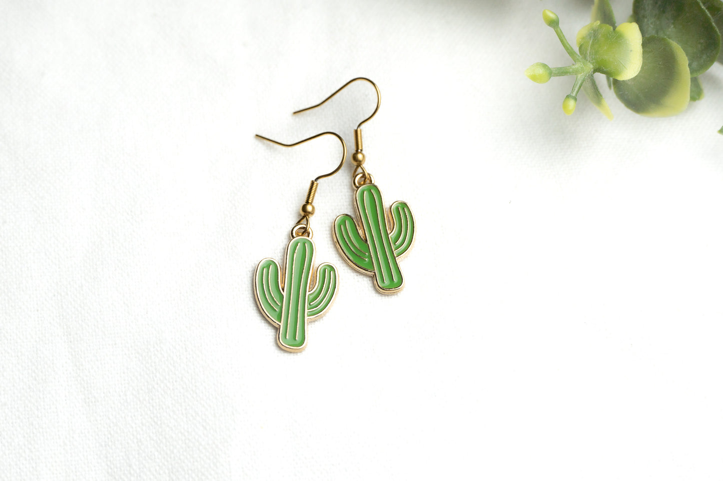 Saguaro cactus earrings