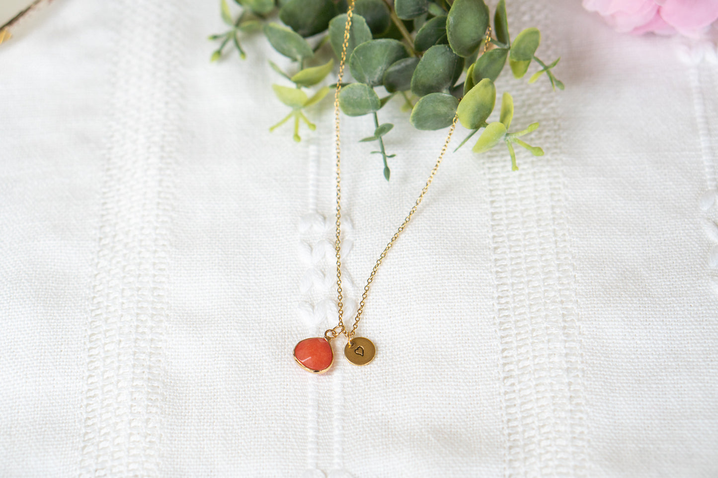 Coral Jade Necklace