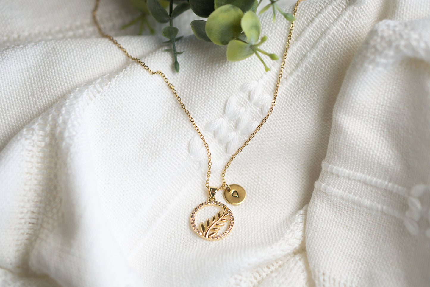 Leaf Ring Necklace