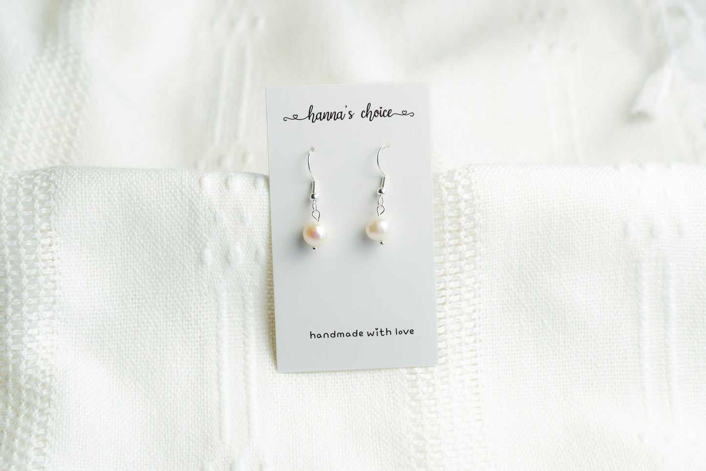 Simple Pearl Drop earrings