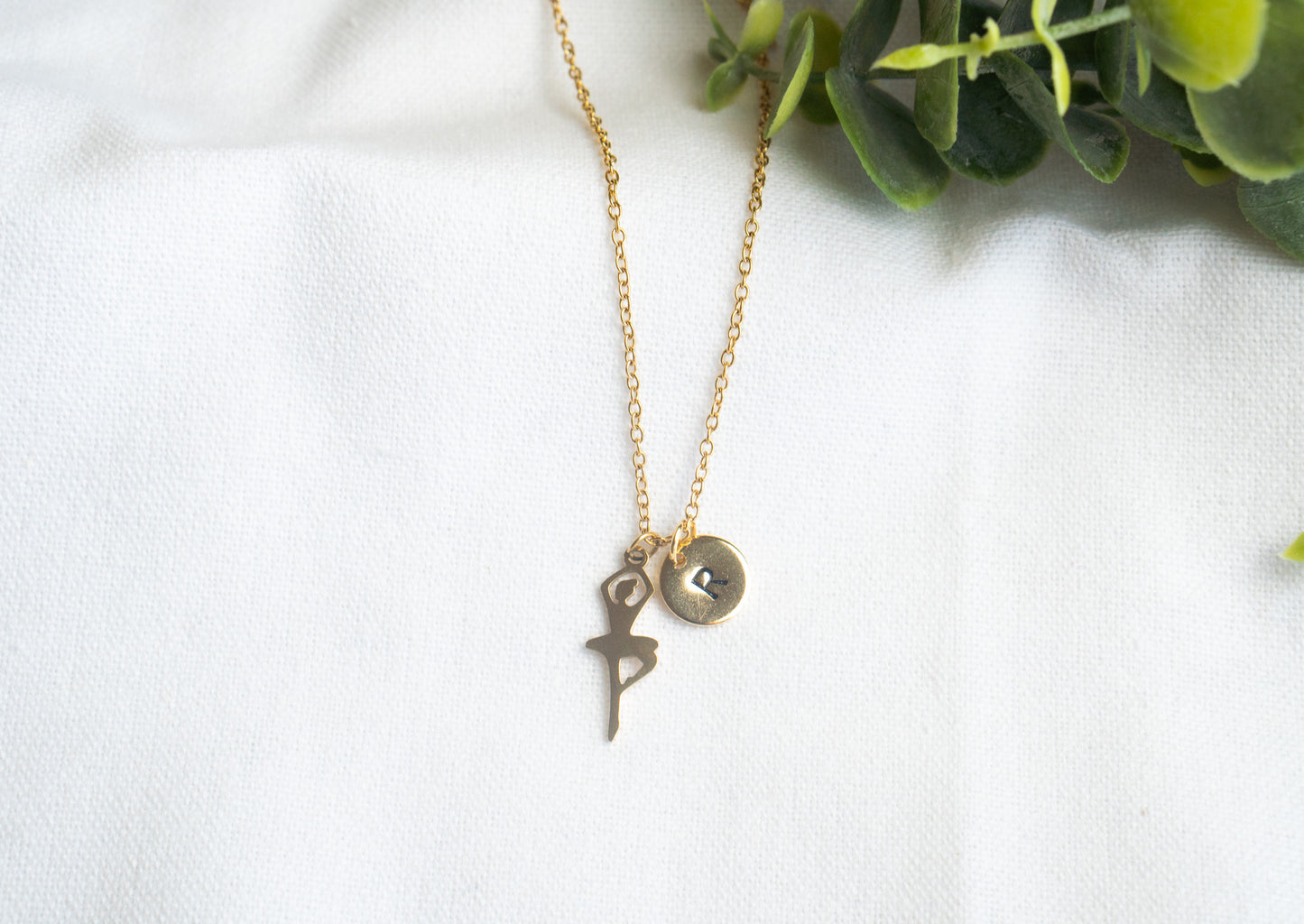 Mini Gold Ballet Dancer Necklace