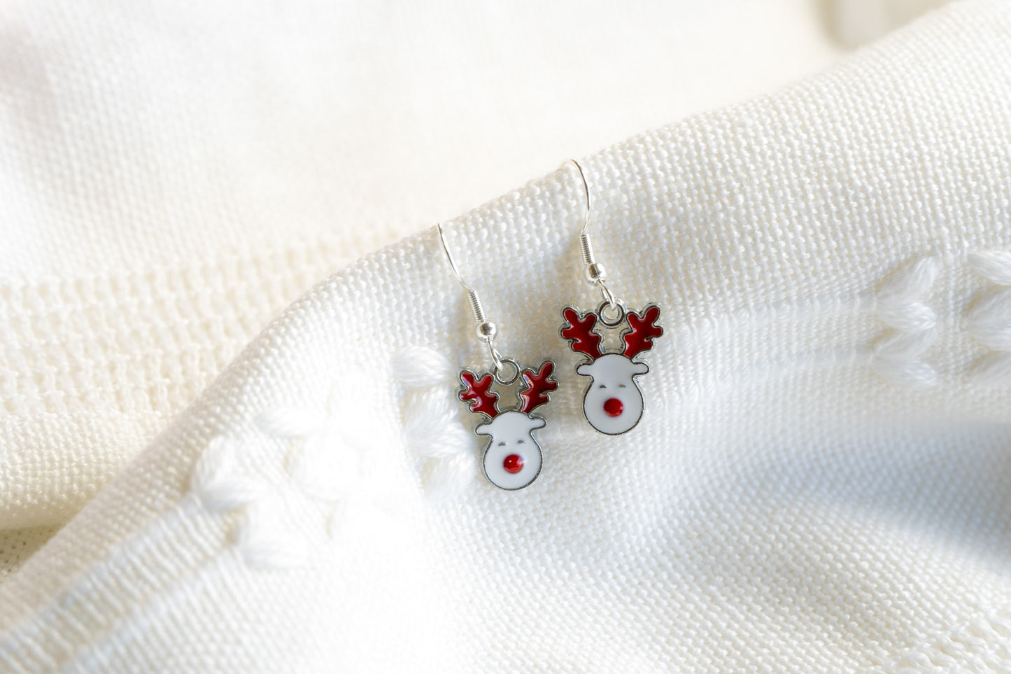 Cute Reindeer Drop Earrings