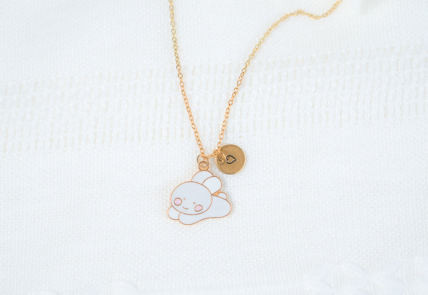 Cute white Bunny Rabbit Necklace