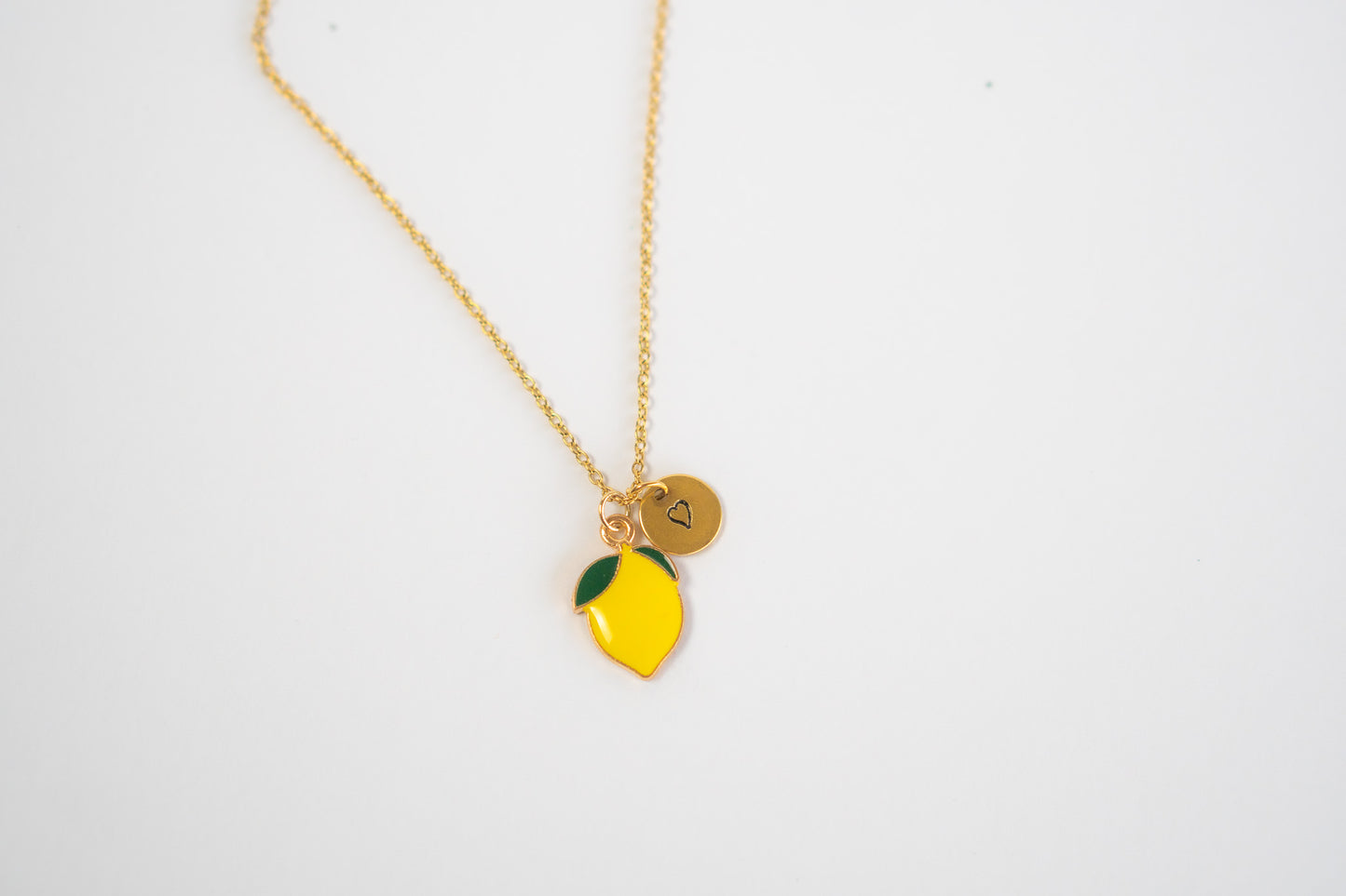 Yellow Lemon Necklace,