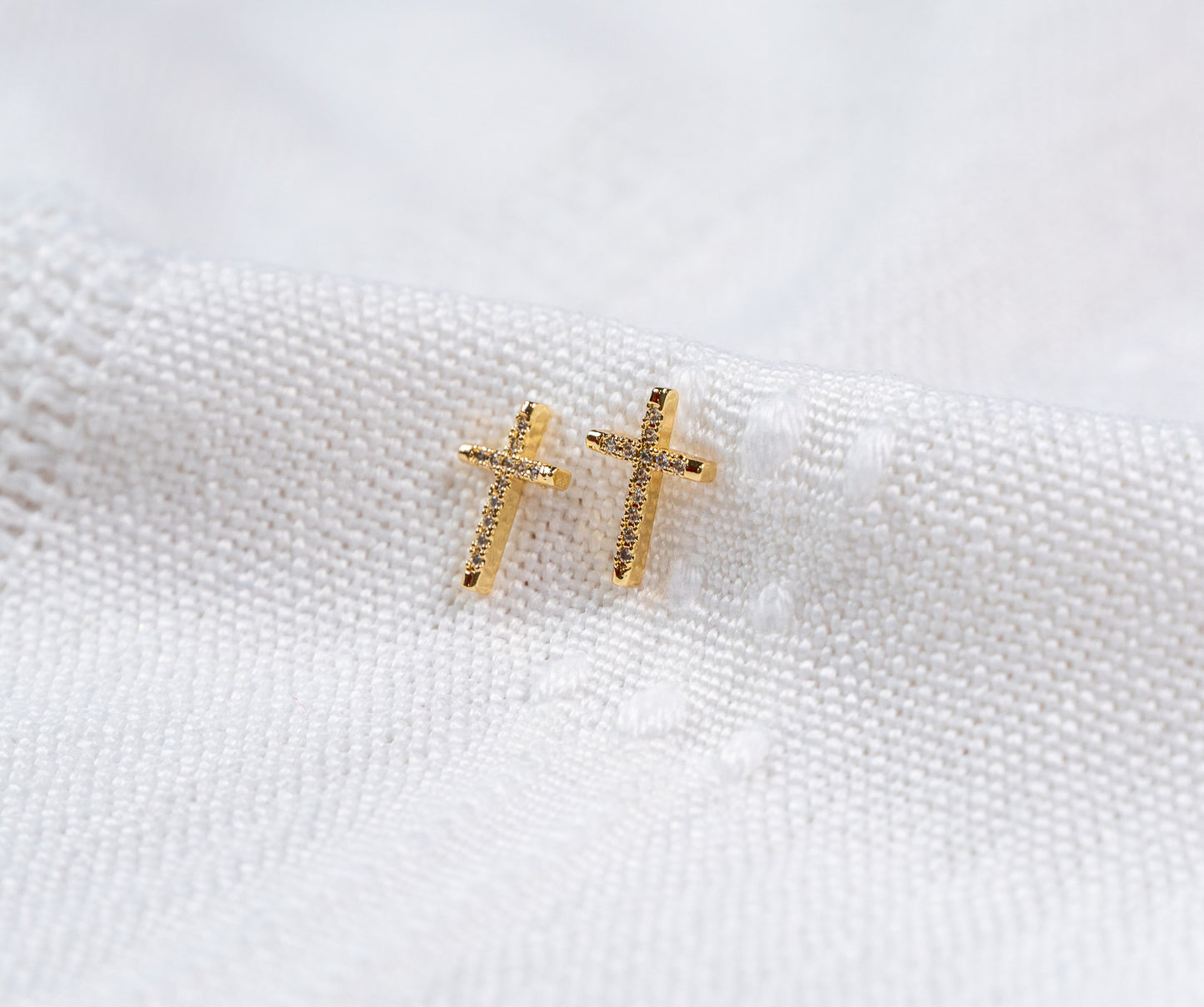 CZ Cross Stud