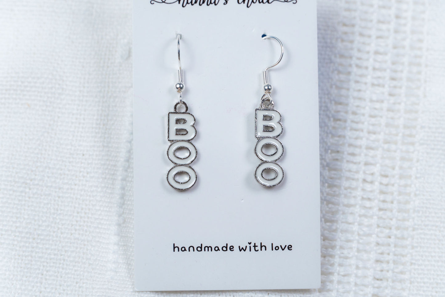 Halloween "BOO" Earrings