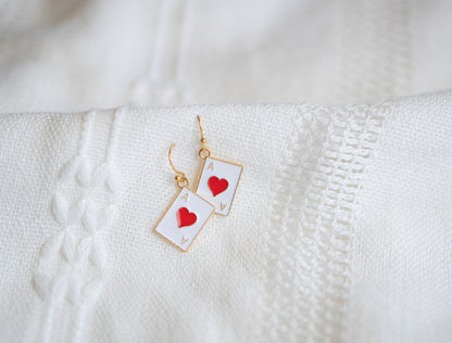 Ace of Hearts Earring