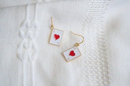 Ace of Hearts Earring