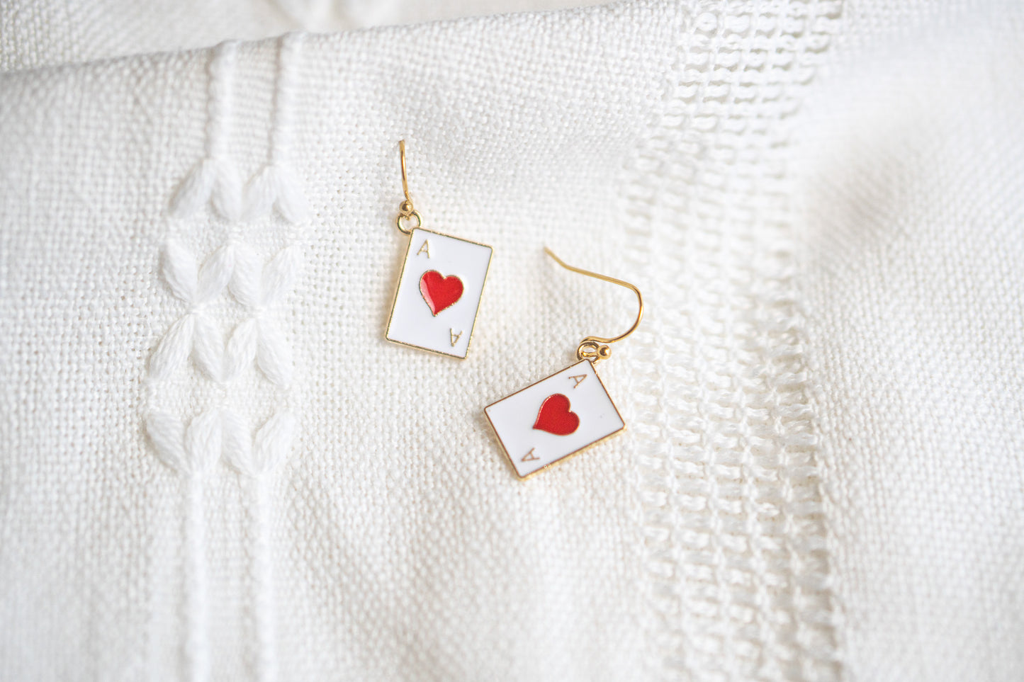 Ace of Hearts Earring