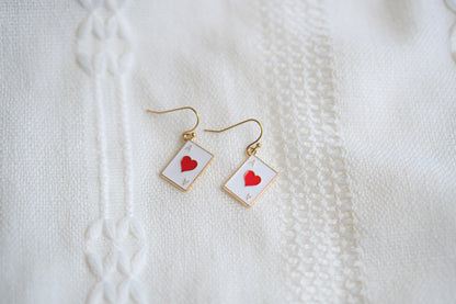 Ace of Hearts Earring