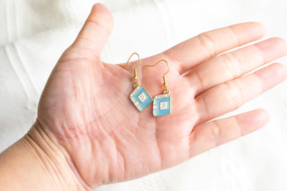 Cute Book Charm Earrings