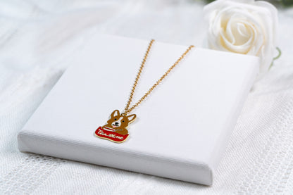 Corgi Tea Time Necklace