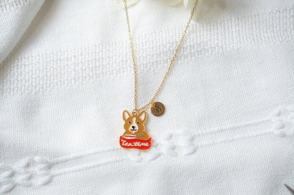 Corgi Tea Time Necklace