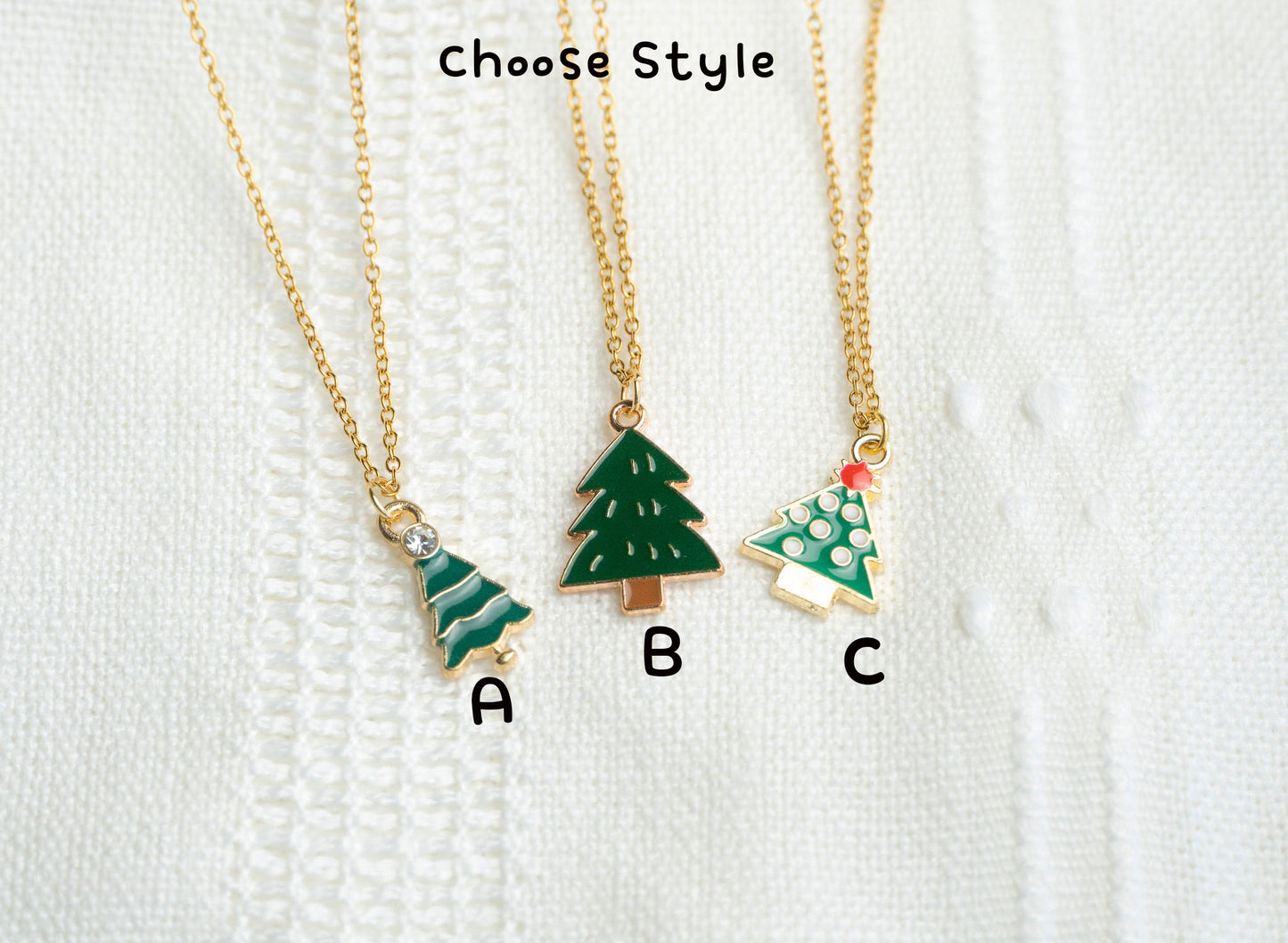 Christmas Tree Necklace