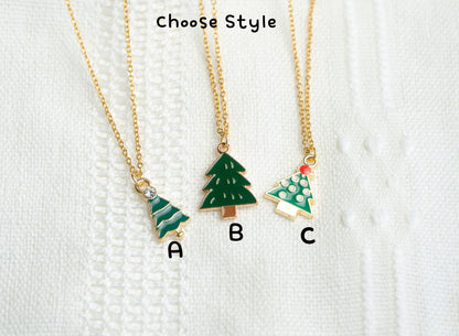 Christmas Tree Necklace