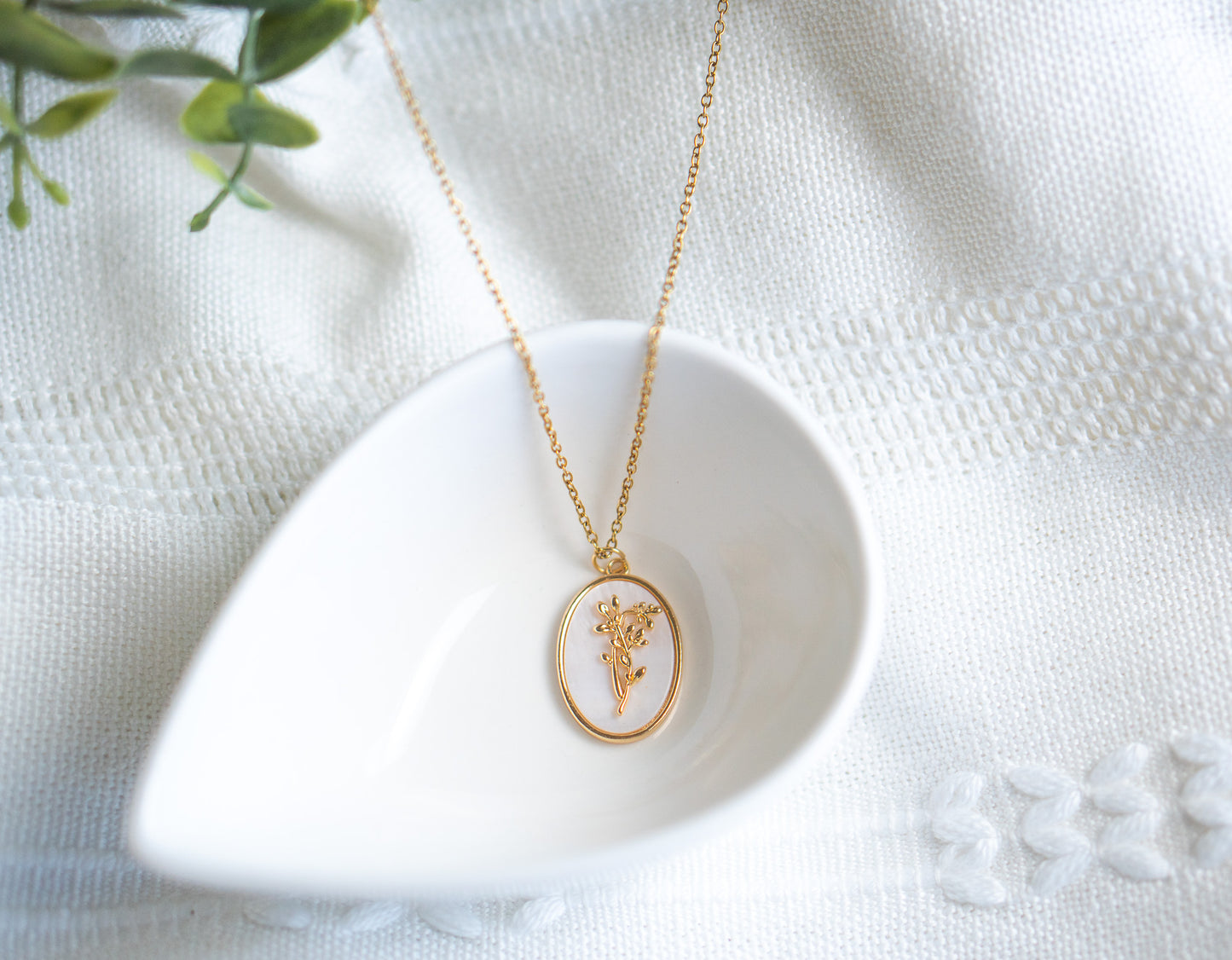 December Birth Flower Necklace