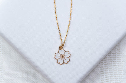 Sakura Flower Necklace