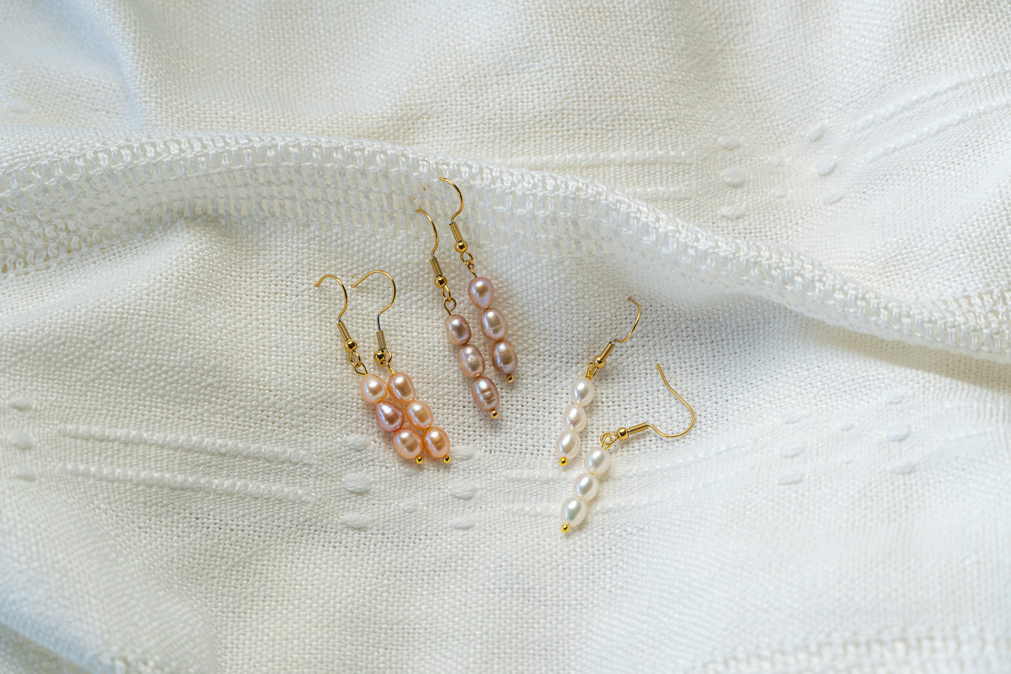 Three Pearls Earrings