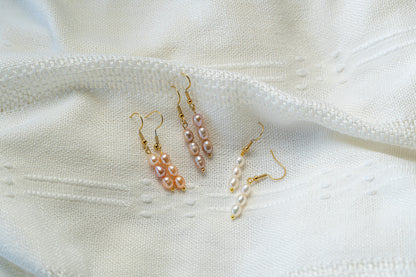 Three Pearls Earrings