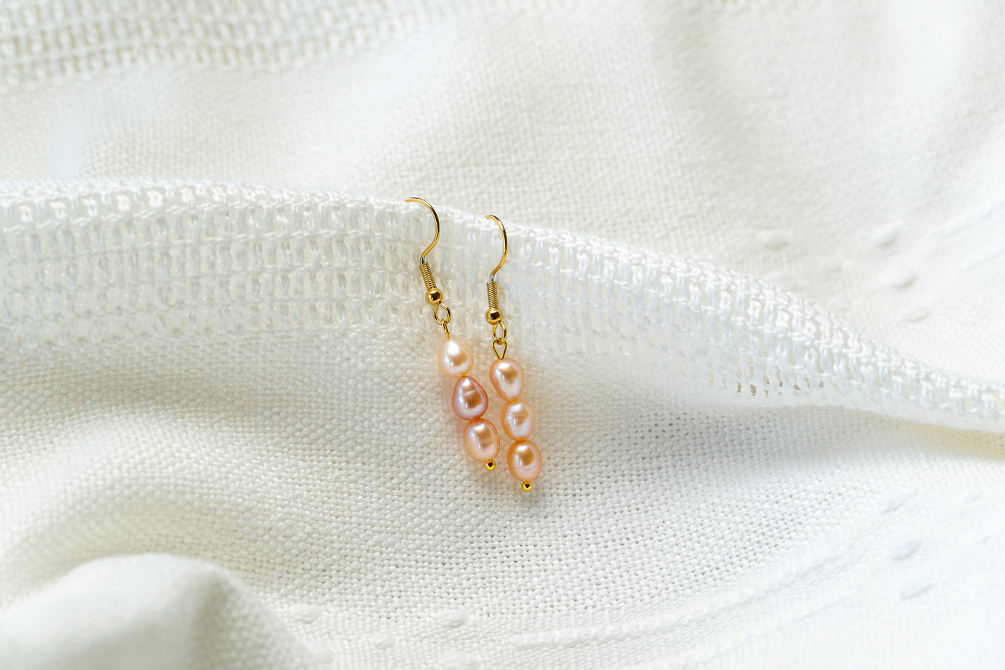 Three Pearls Earrings