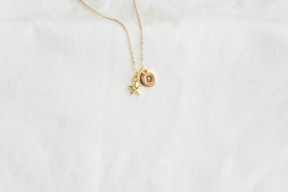 Small Gold Star Necklace
