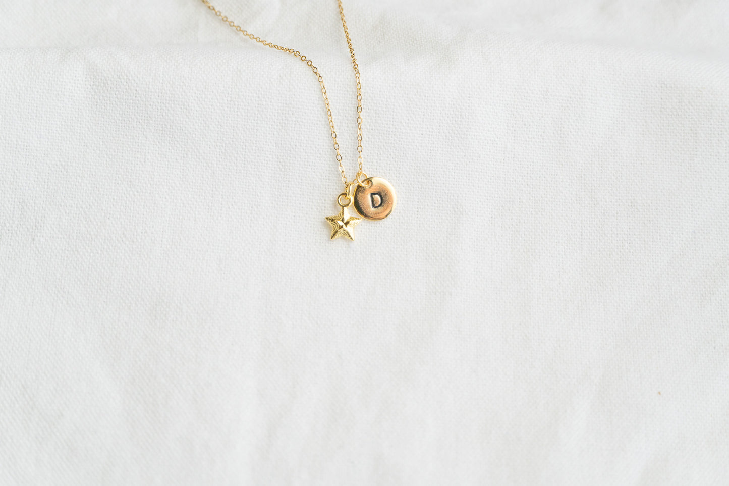 Small Gold Star Necklace