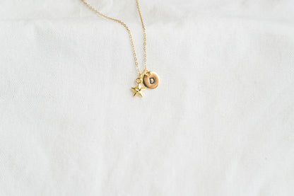 Small Gold Star Necklace