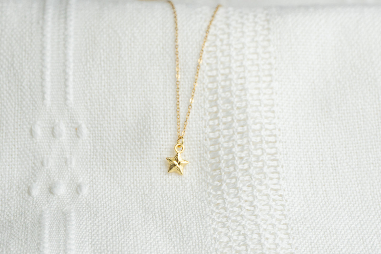 Small Gold Star Necklace