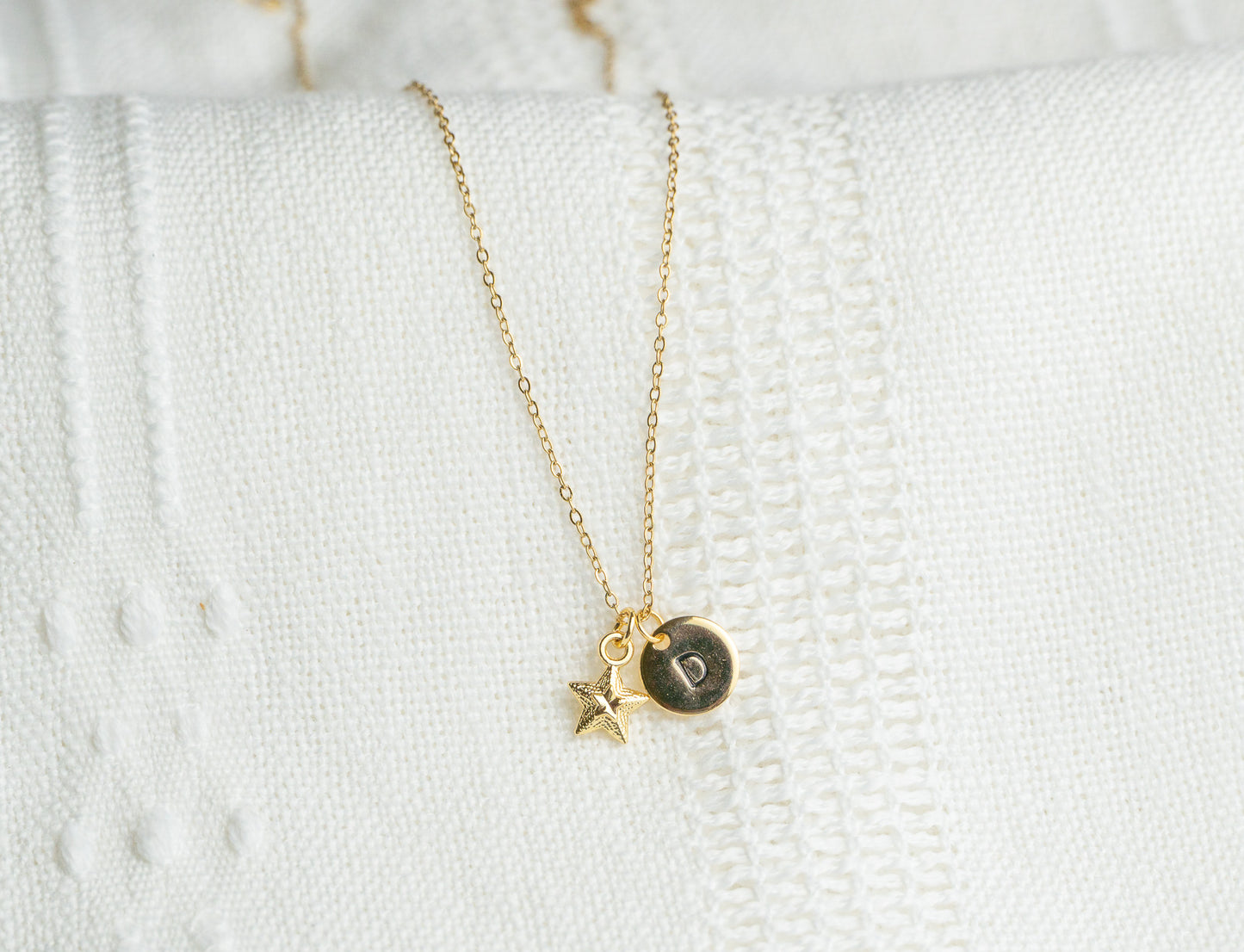 Small Gold Star Necklace