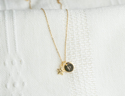 Small Gold Star Necklace