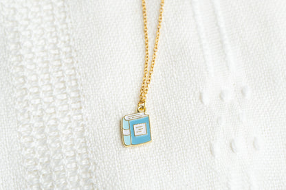 Cute Book Charm Necklace