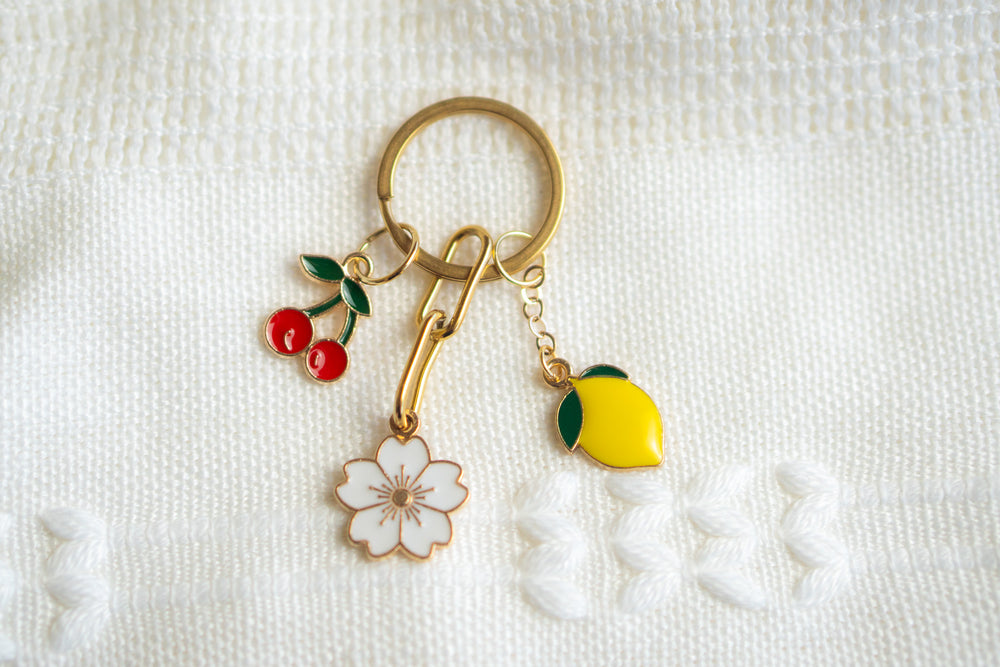 Lemon Cherry Keychain