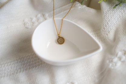 Dainty Gold Sun Necklace