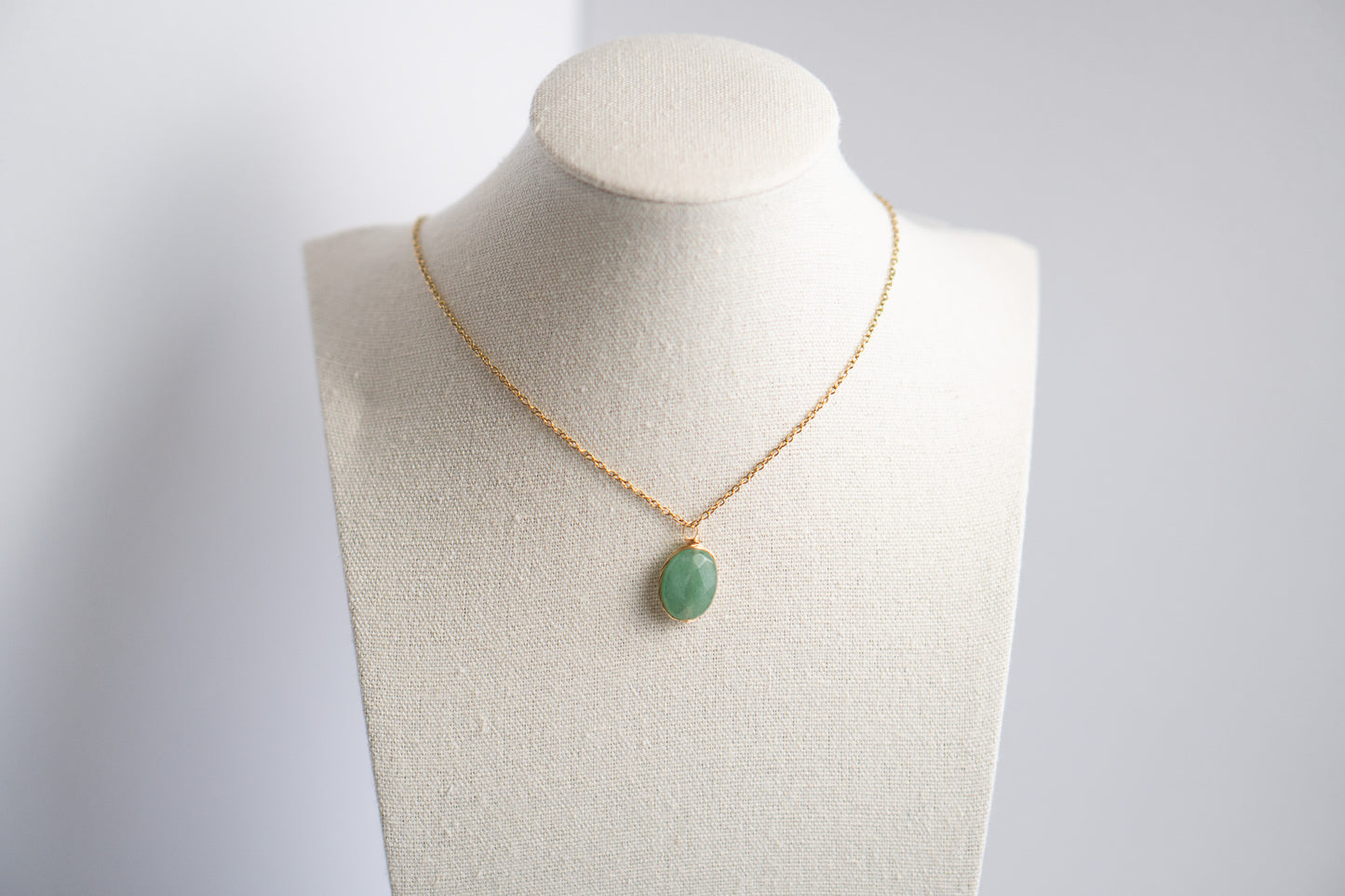 Wire Wrapped Green Aventurine Gemstone