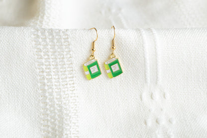 Cute Book Charm Earrings