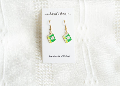 Cute Book Charm Earrings