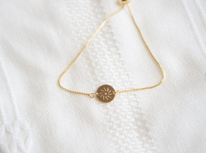 Boho Gold Sun Bracelet