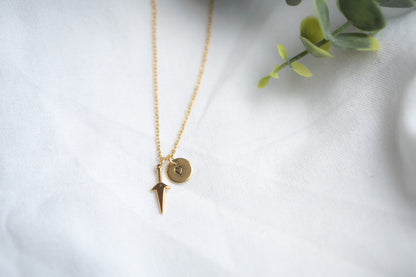 Tiny Gold Dagger Necklace