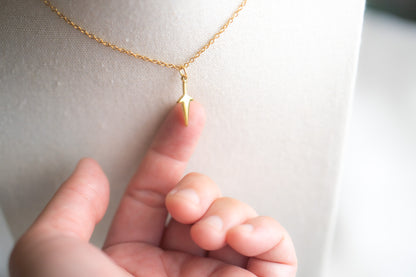 Tiny Gold Dagger Necklace