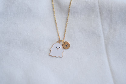 Cute White Ghost Necklace