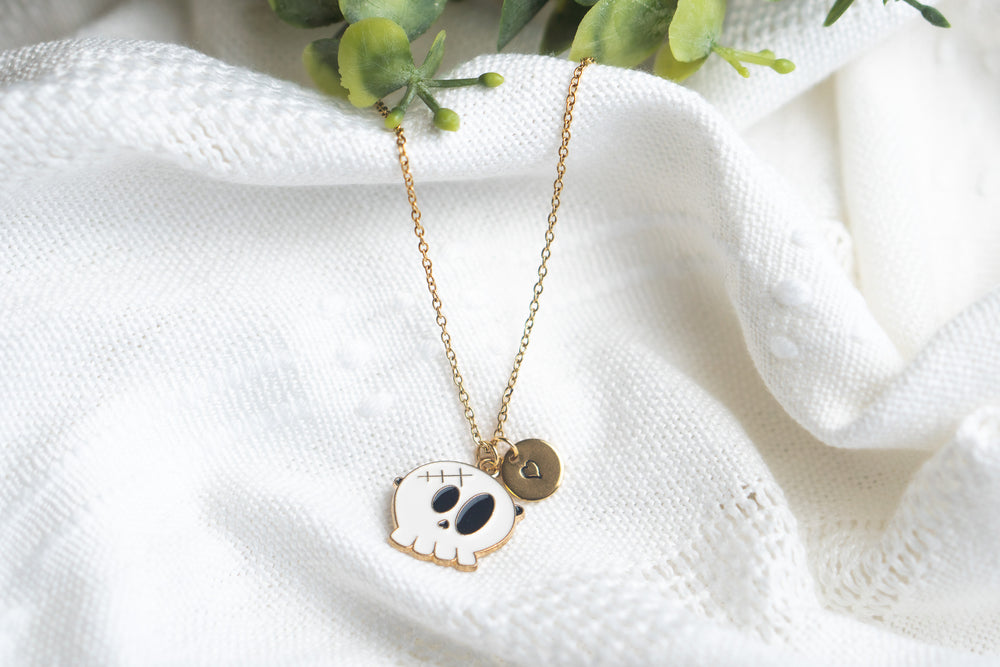 Cute Spooky Skull Necklace