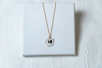 Cute Spooky Skull Necklace